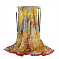 Fashion Printing chiffon advertising scarf Square Scarf